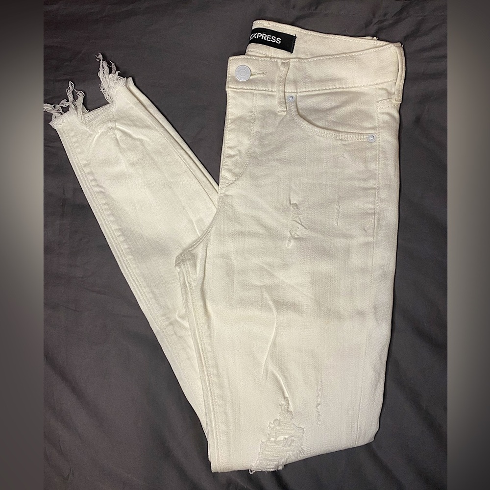 Express Mid-Rise Ankle Legging Jeans - Size 0R